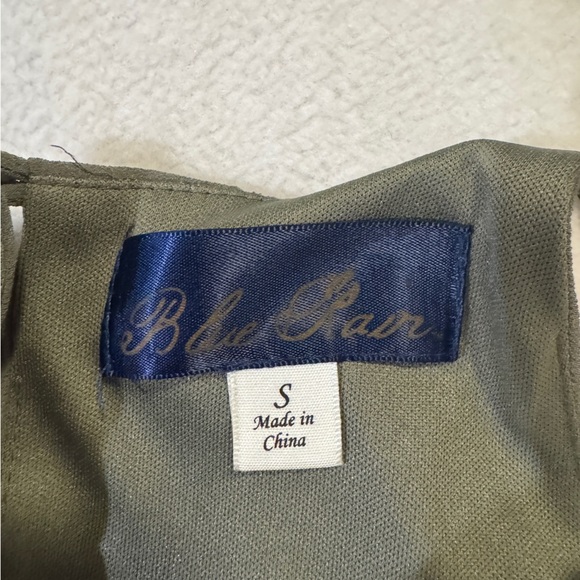 Blue Rain  Olive Green Sleeveless Dress - Picture 7 of 7